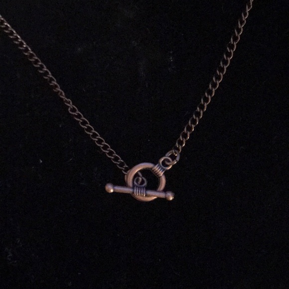 Copper necklace with Titanium Aura Quartz - Picture 2 of 2